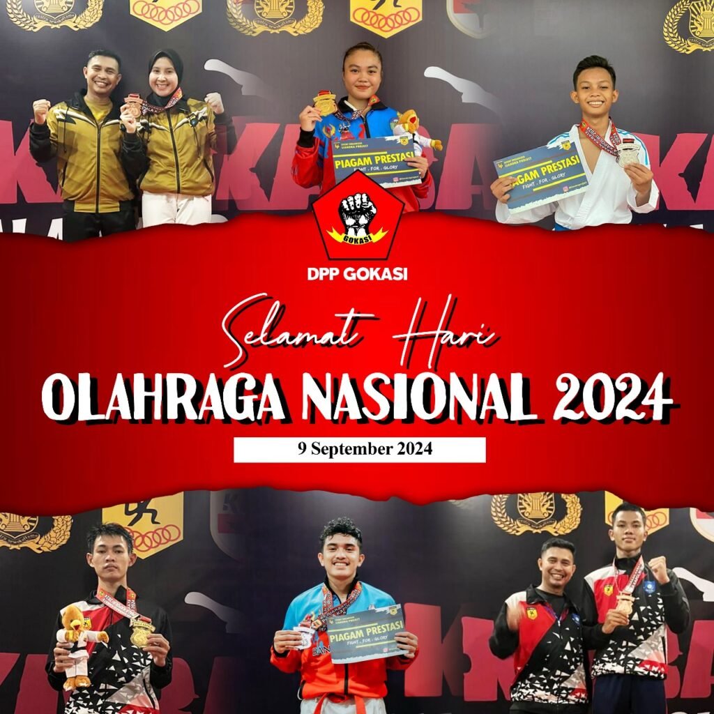 SELAMAT HARI OLAHRAGA NASIONAL UNTUK KARATEKA GOKASI DI SELURUH INDONESIA